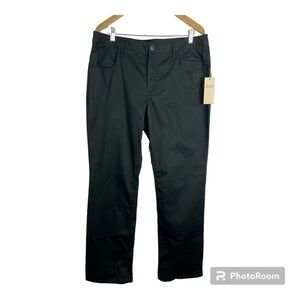 Faconnable Cotton Stretch Pants 5 Pocket Career Casual Black washed but not worn